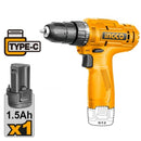 Taladro atornillador inalámbrico de 3/8plg 12v.