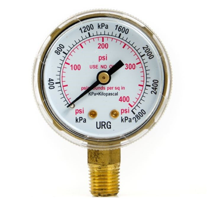 Manometro Grainger 4FLY3 3 1/2" 0-400 PSI - Aria, Olio, Acqua, Idraulica, HVAC