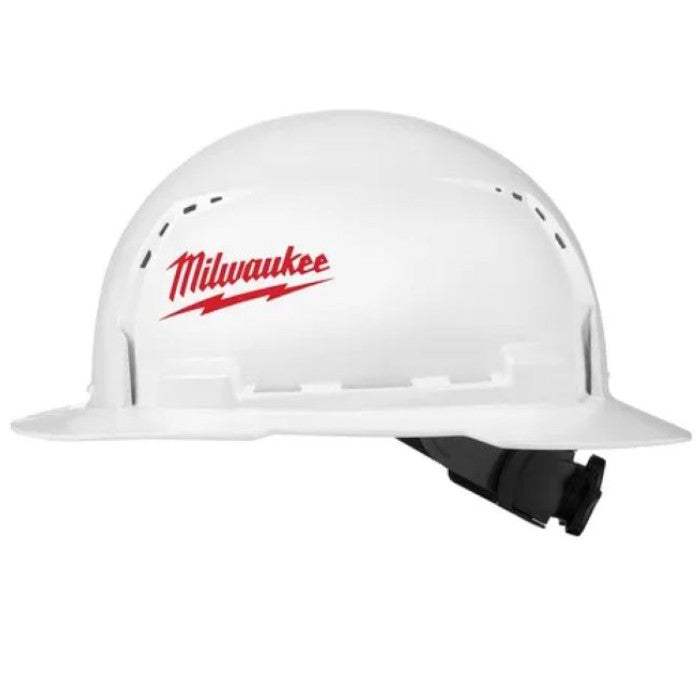 Casco de seguridad blanco con ala delantera tipo 1, clase C