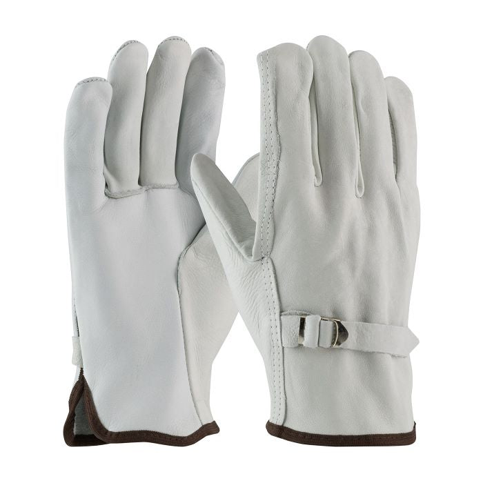 Guantes de piel de res para chofer talla L.