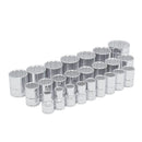 Juego de 24 dados cortos de 1/2plg x 10 a 36mm 12ptas.