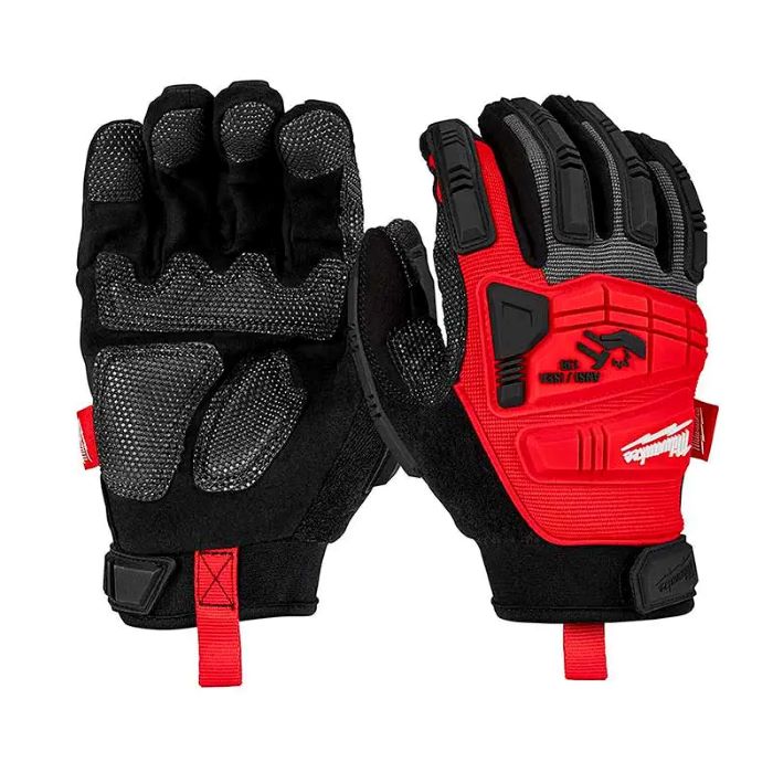 Guantes anti-impacto con palma reforzada talla L.