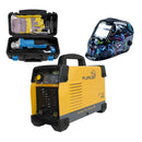 Combo de soldadora inversor 110/220v 200amp con Careta y Kit Esmeriladora Angular 4 1/2 800W