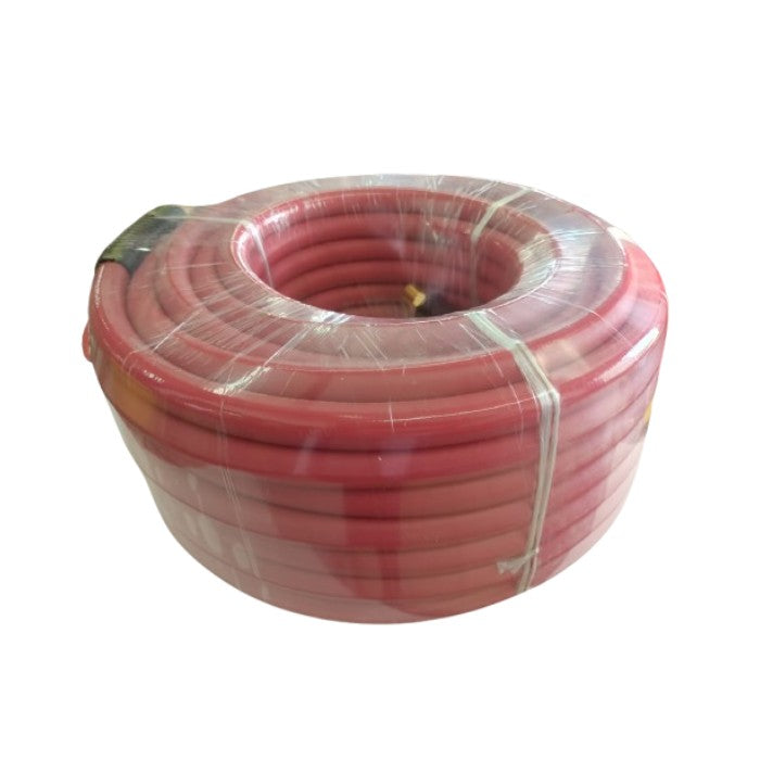 Manguera roja para aire de 3/8plg x 50ft x 3/8plg 200psi.