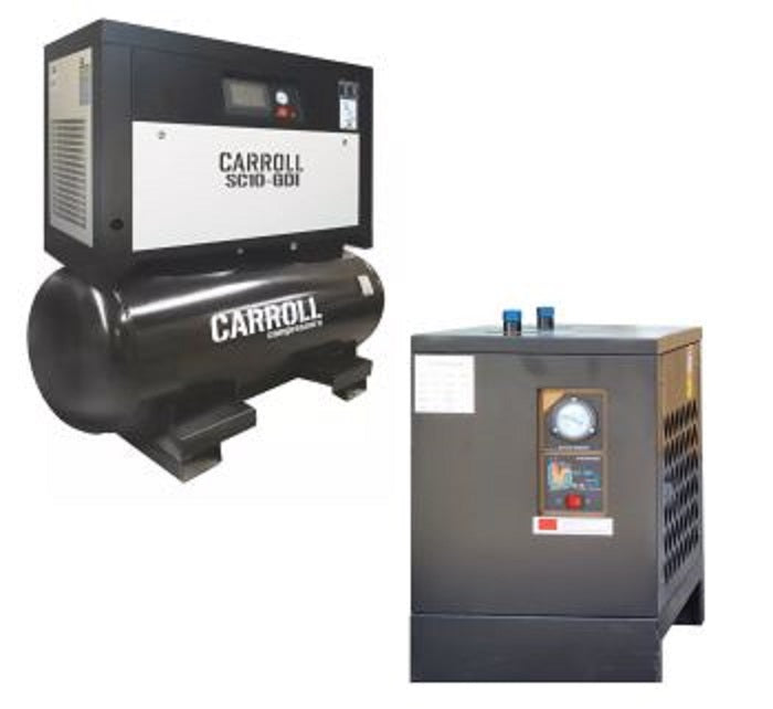 Compresor de Tornillo Integrado SC10-S y Secador Refrigerativo SD15134
