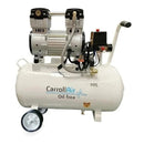 Compresor de aire eléctrico 13.2gal. 5hp. de 110v horizontal libre de aceite