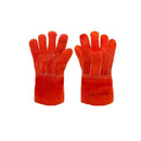 Guantes de carnaza con refuerzo interno talla L.