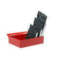 Broca en estuche de Acero negra con 29 piezas 1/16 plg por 1/2 plg