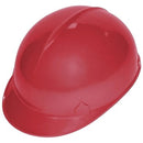 Casco de protección rojo
