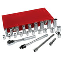 Juego de 25 dados de 3/8 x 5/16 a 7/8plgs 6ptas.