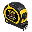 Flexometro magnético con doble graduación de 8 mts x 1plg.