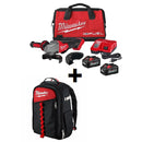 Kit de Esmeriladora con freno M18 FUEL™ de 4 1/2" / 5" con interruptor de paleta sin bloqueo + Mochila de bajo perfil