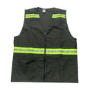 Chaleco de tela Verde Olivo con bolsas y reflejante Talla M