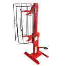 Opresor de resorte vertical fijo de 1 Ton. con gato y jaula de acero