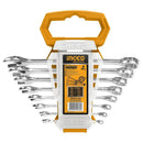 Juego de 8 llaves combinadas de 1/4plg a 3/4plg 12pt.