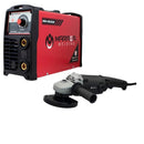 Soldadora inversor de electrodo, TIG 110/220v 200amp y esmeriladora 5plg.