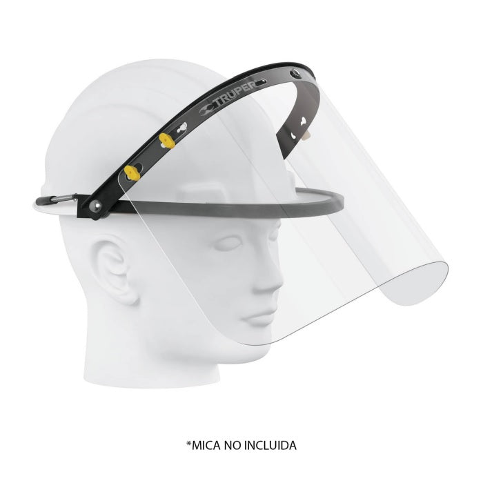 Adaptador de protector facial para casco.