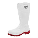 Bota Sanitaria Dielectrica Blanca con Suela Roja
