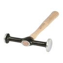 Martillo laminero desabollador 2 cabezas con mango de madera 13 Oz