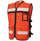 Chaleco Anaranjado de Gabardina Tipo Rescatista Talla XL