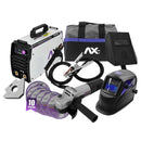 Soldadora Inversor AXT-160TBV multiprocesos de electrodo y TIG LIFT bi-voltaje.