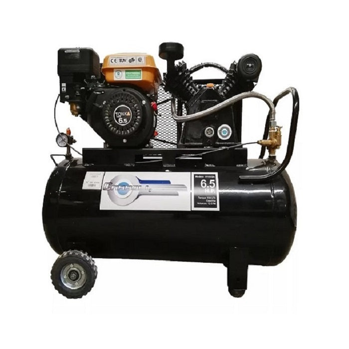 Compresor de aire a gasolina 5.5hp.de 28.5gal. horizontal