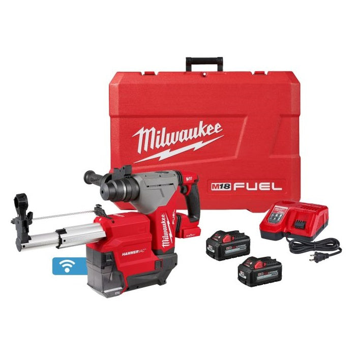 Kit de Rotomartillo M18 Fuel SDS Plus de 1-1/8 " con ONE-KEY y Extractor de polvo dedicado M18 Fuel HAMMERVAC de 1-1/8 "