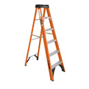 Escalera de tijera de fibra de vidrio tipo II de 5 escalones.