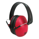 Orejera protectora plegable roja