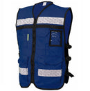 Chaleco Azul Marino de Gabardina Tipo Rescatista Talla M