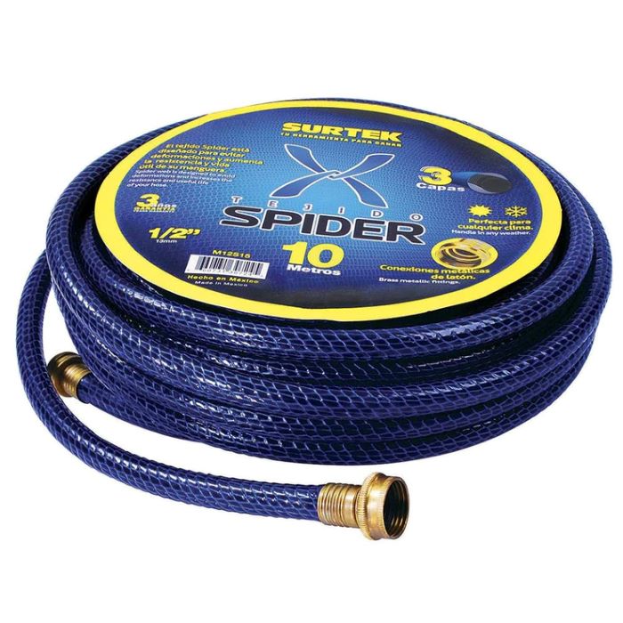 Manguera para jardín spider color azul 25 mx3/4 plg.