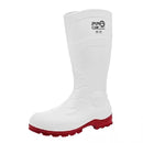 Bota Sanitaria Dielectrica Blanca con Suela Roja