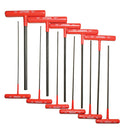 Juego De llaves Hexagonal T punta bola con 11 piezas 9 plgs UR-4967LBGP Urrea