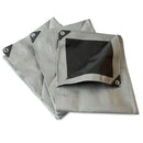 Lona Reforzada de polietileno Gris 4 x 5mts.