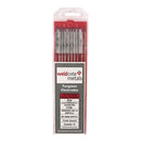 Electrodo de tungsteno con aleación de torio al 2% de 3/32" x 7" P/Pza.