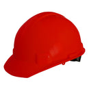 Casco Rojo Tipo Cachucha Dielectrico con Suspension Textil de 6 Puntos y Ajuste Milimetrico