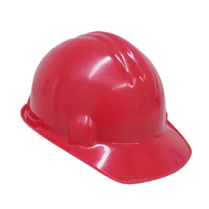 Casco Rojo con Suspension de Nylon y Tafilete Ajustable con Matraca