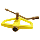 Aspersor metálico giratorio con 2 brazos