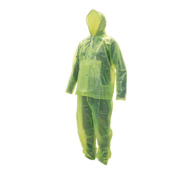 Impermeable Verde 2pzas Alta Visibilidad  Talla M