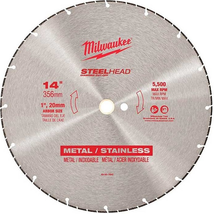 Disco de corte de 14" de diamante SteelHead