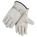 Guantes de piel para chofer con correa talla M