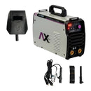 Soldadora Inversor AXT-160TBV multiprocesos de electrodo y TIG LIFT bi-voltaje.