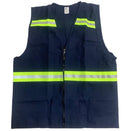 Chaleco de Tela con Bolsas y Reflejantes Talla XG