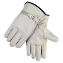 Guantes de piel para chofer con correa talla L