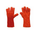 Guantes sencillos de carnaza con forro interior unitalla.