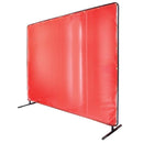 Cortina naranja de plástico para soldador de 6 x 6ft.