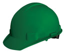 Casco Verde Tipo Cachucha Dielectrico con Suspension Textil 6 puntos y Ajuste Milimetrico