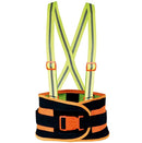 Soporte Sacrolumbar de Malla Elastica con Tirantes High Visibility Reflectivos Talla XL